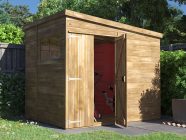 Overlord Modular Reverse Pent Garden Shed with window