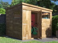 overlord reverse pent roof shed 2.4 x 2.4