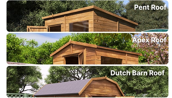 pent roof shed
