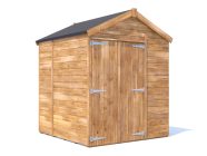 outdoor garden shed 1.8 x 1.8 white background