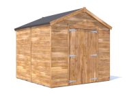 overlord apex garden shed 2.4 x 2.4 white background