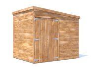 Overlord Modular Reverse Pent Garden Shed white background
