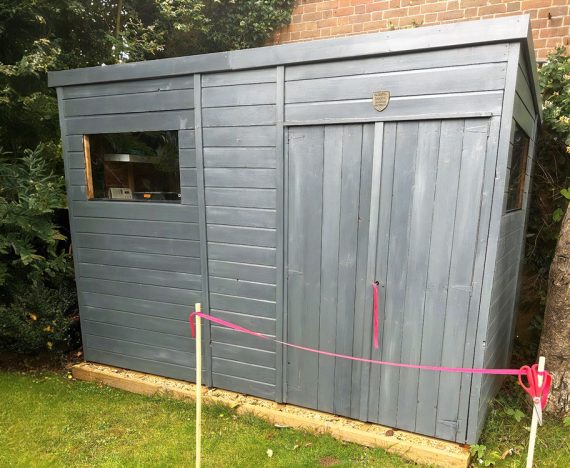 Overlord Modular Pent Shed W3m x D1.8m with window