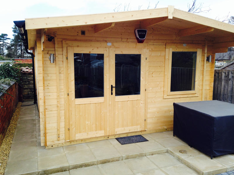 rhine garden office log cabin 4 x 5