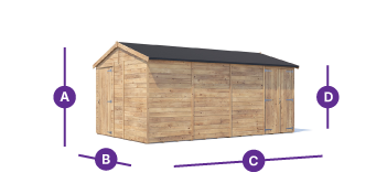 overlord reverse 4.8x3 with additional door shed