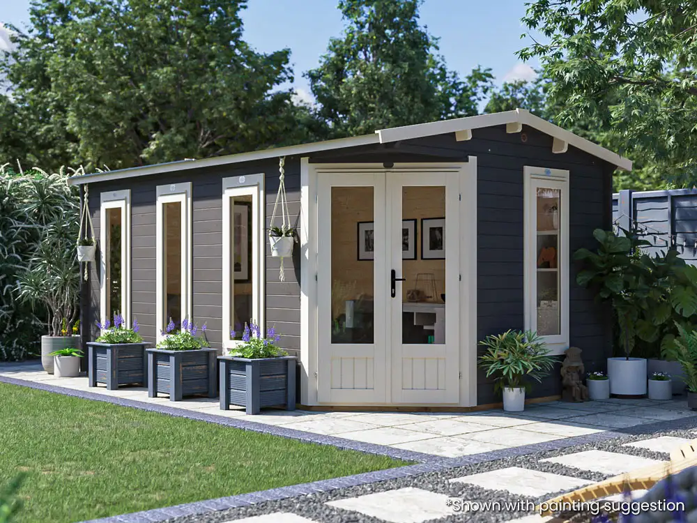 DaftBadger Corner Log Cabin | BuyGardenPods product image 3