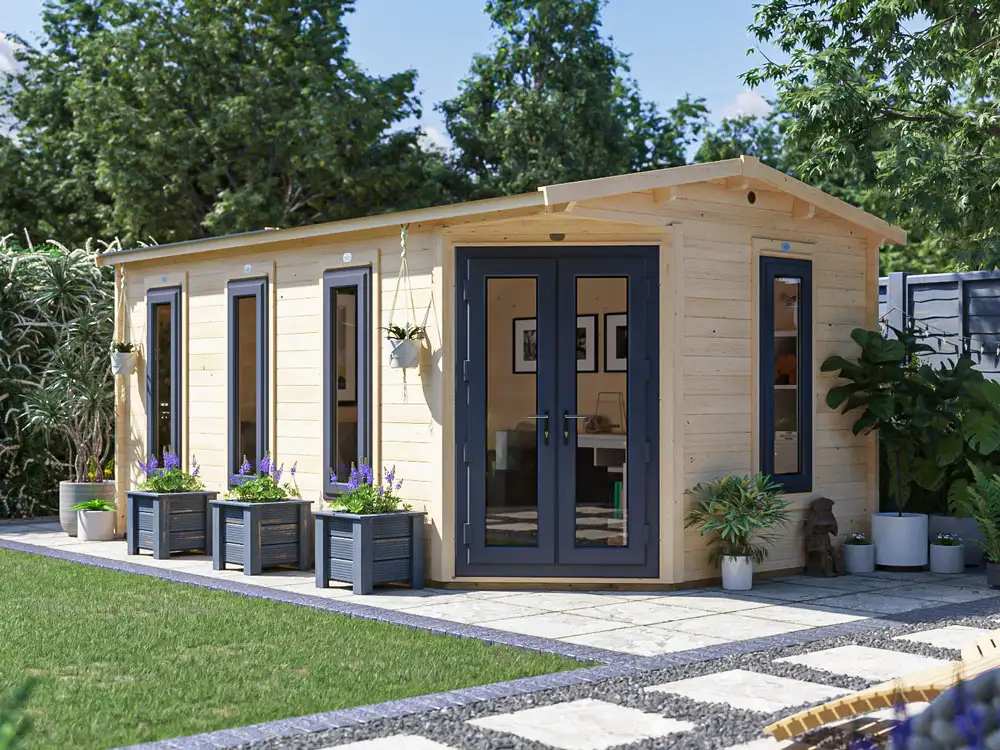 DaftBadger Corner Log Cabin | BuyGardenPods product image 2