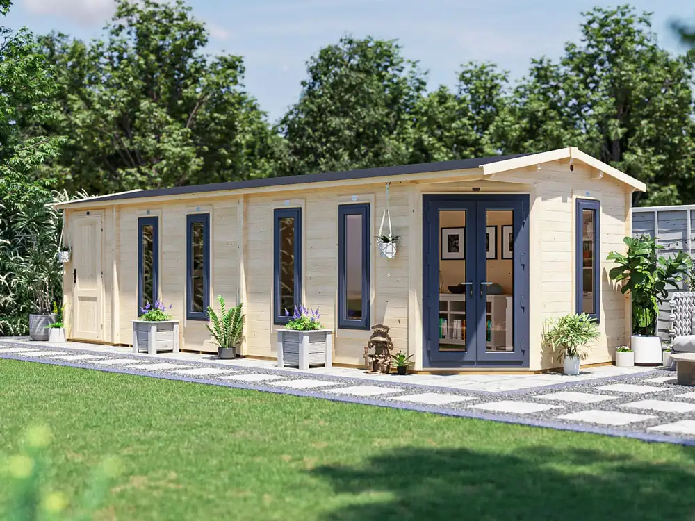 DaftBadger SideStore Log Cabin with Extension | BuyGardenPods product image 4