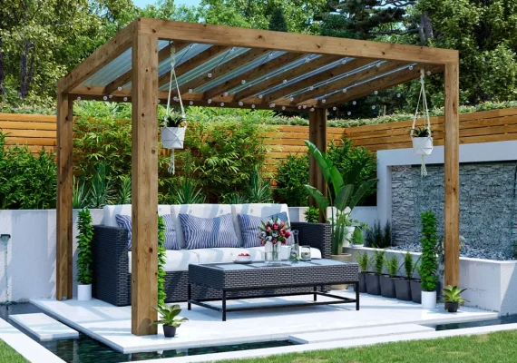 Private: TerraCube Pergola With Roof