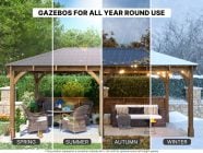 Year-round seasonal gazebo