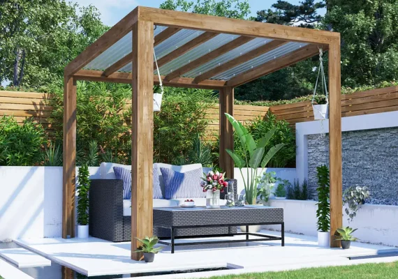 TerraCube Pergola With Roof