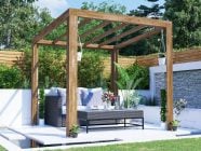 terracube wooden pergola 2.5 x 2.5