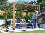 terracube garden pergola 3.0 x 2.5 wacky