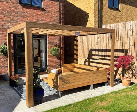 TerraCube Pergola W3.5m x D2.5m