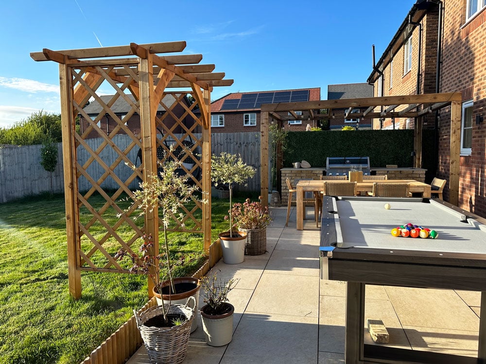 TerraCube Pergola and Jasmine Pergola