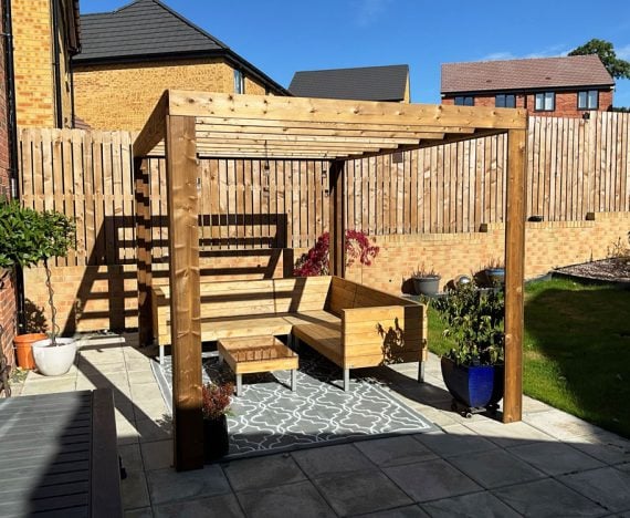 TerraCube Pergola W3.5m x D2.5m