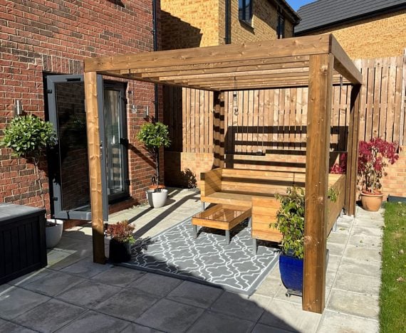 TerraCube Pergola W3.5m x D2.5m