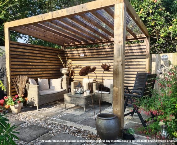 TerraCube Pergola With Roof W3.5m x D2.5m