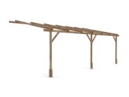 utopia lean to wooden pergola garden canopy 6 x 3