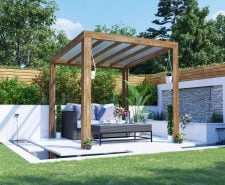 terracube pergola with roof