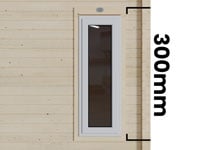 Additional Narrow uPVC Log Cabin Window
