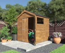 Pressure treated shed
