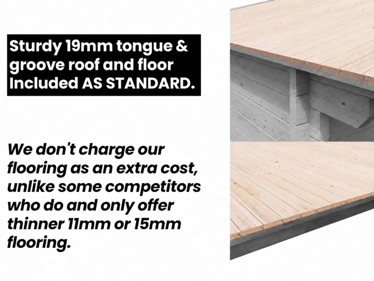 Terminator Pent Log Cabin | BuyGardenPods product image 12