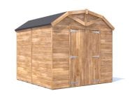 2.4m x 2.4m Dutch Barn Garden Shed