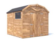 2.4m x 2.4m Dutch Barn Garden Shed with Window