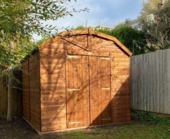 Overlord Modular Dutch Barn Shed W2.4m x D2.4m / W8' x D8'