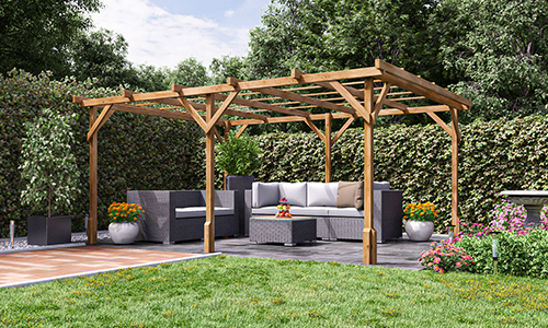 Garden Furniture Pergola Arbour Bench Plant Frame Canopy Structure