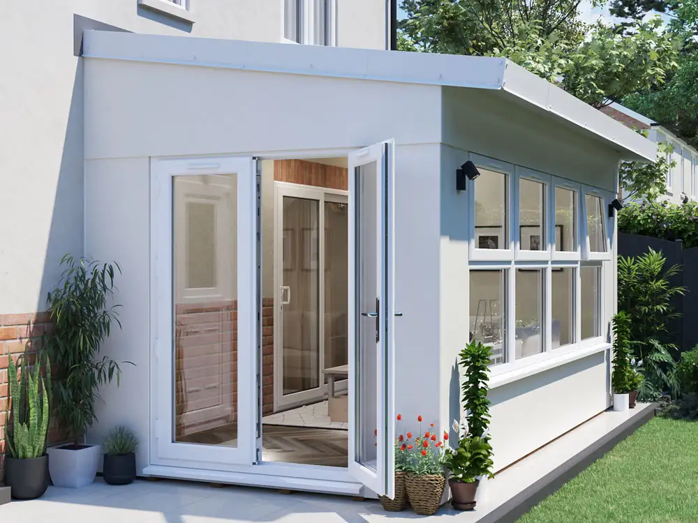 addroom modular conservatory alternative 5 x 2.5 grey