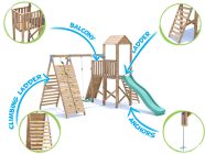 FrontierFort Climbing Frame Features