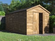 Overlord Apex 2.4m x 4.2m solid wall open secure door outdoor garden storage Dunster House