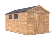 Overlord Shed 2.4m x 4.2m front apex gable Dunster House white background