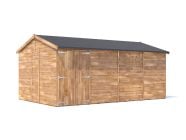 Overlord Shed 4.8m x 3m side reverse apex gable Dunster House white background