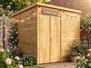 Pent garden shed