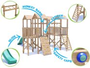 Features-CastleFort-CF1402 Climbing Frame