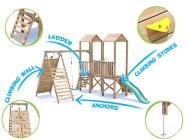 MegaFort-CF1253 Climbing Frame