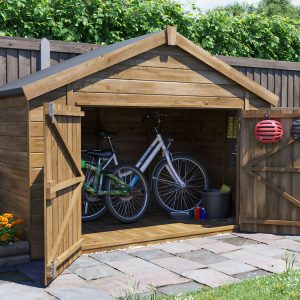 modular apex bike shed 8 x 4