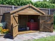 modular apex bike shed 8 x 4