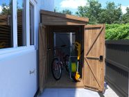 overlord alleyway garden shed 1.2 x 3.0 open