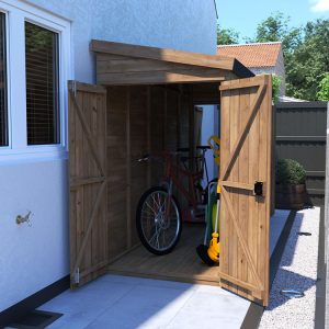 overlord alleyway garden shed 1.2 x 3.0 open