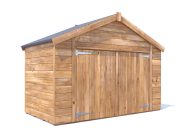 modular apex bike shed 8 x 4 white background image