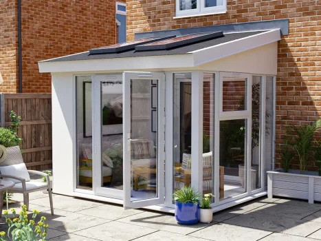 Addroom® Vision1 Conservatory Alternative with Skylights – Left