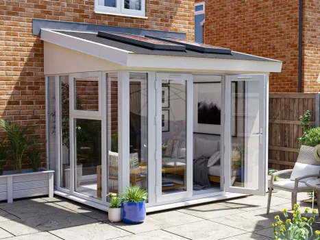 Addroom® Vision1 Conservatory Alternative with Skylights – Right