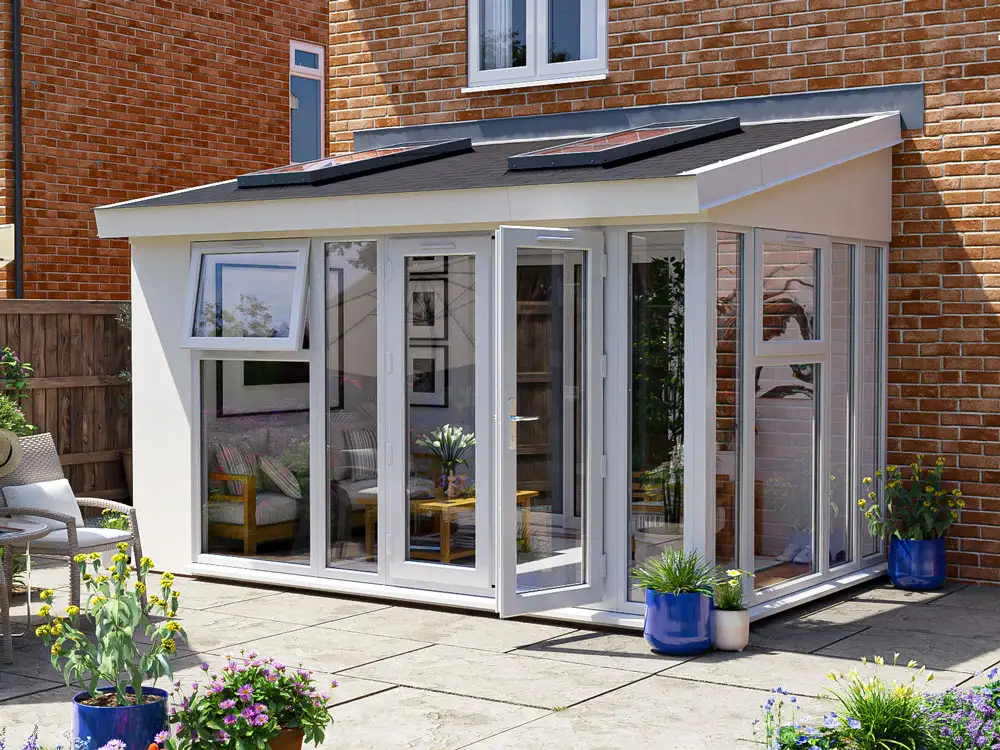 Addroom 4m x 2.5m Conservatory Alternative with Skylights