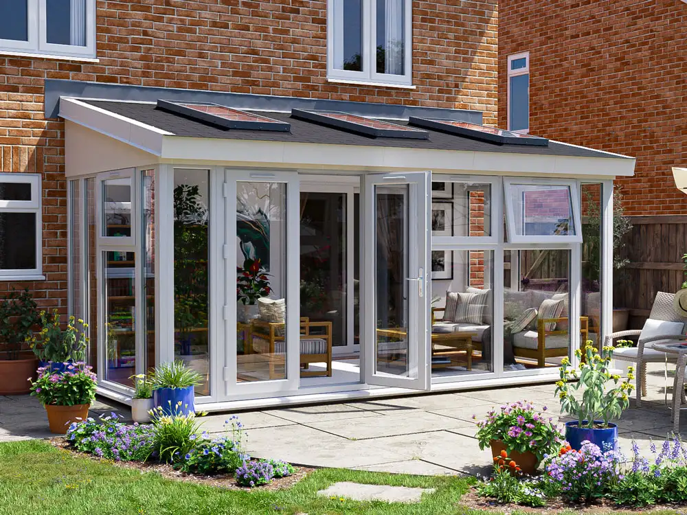 Addroom 5m x 2.5m Conservatory Alternative with Skylights