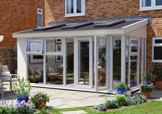 Addroom® Vision1 Conservatory Alternative with Skylights – Left