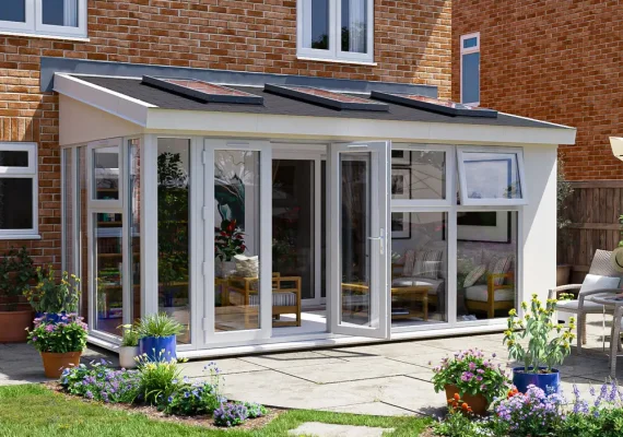 Addroom® Vision1 Conservatory Alternative with Skylights – Right